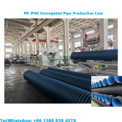 High-Speed PVC/PE/HDPE/ MPP Extrusion Line for Double Wall Corrugated 
