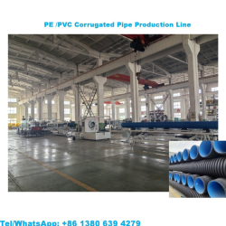 High-Speed PVC/PE/HDPE/ MPP Extrusion Line for Double Wall Corrugated 